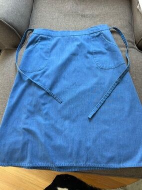 Vintage Denim Cotton Wrap Skirt